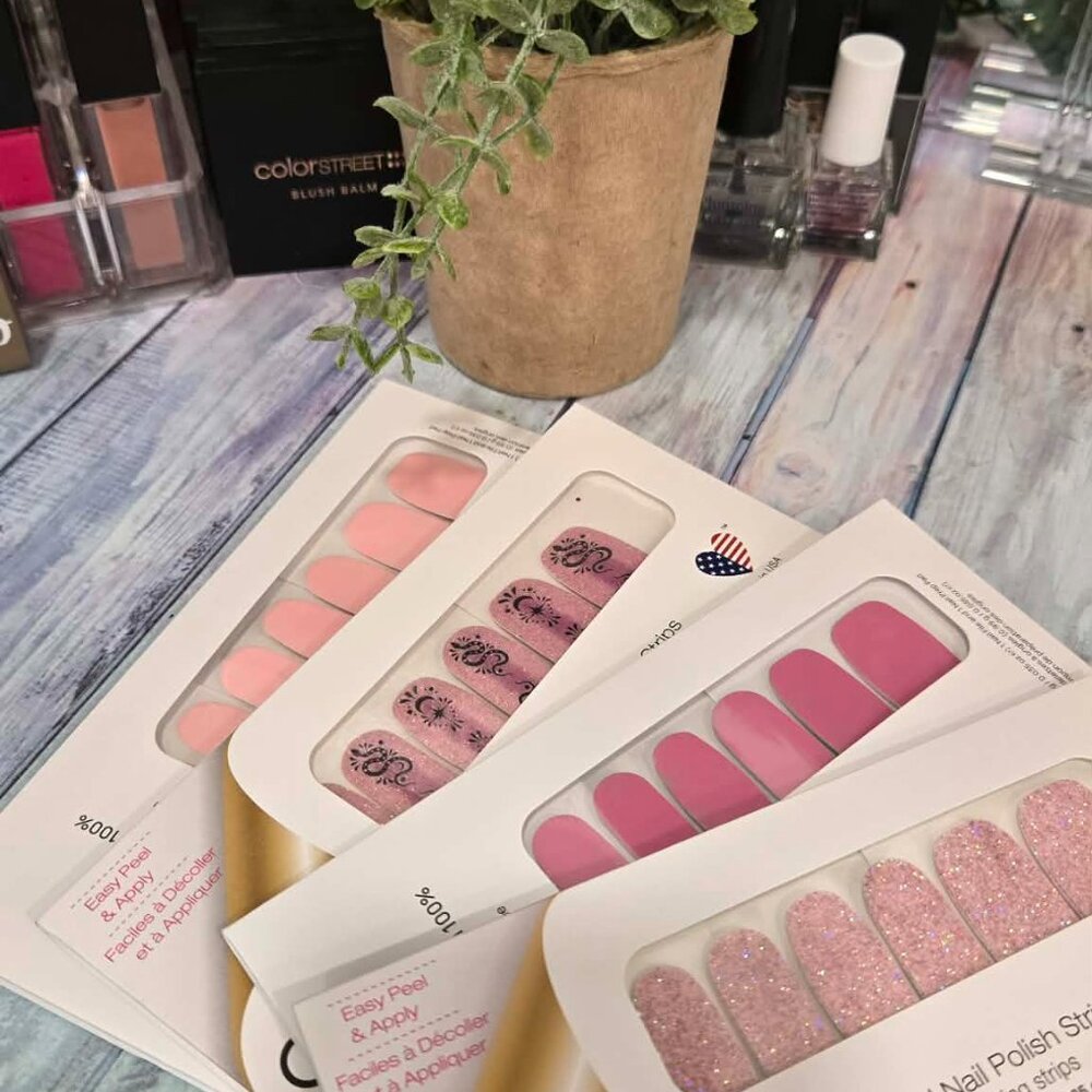 Color Street Pink Press On Nail Bundle